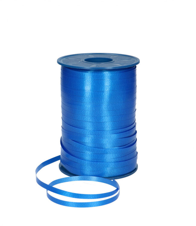 Mid-blue curling ribbon | Width 5 millimetres | Length 500 metres | Ordered by piece