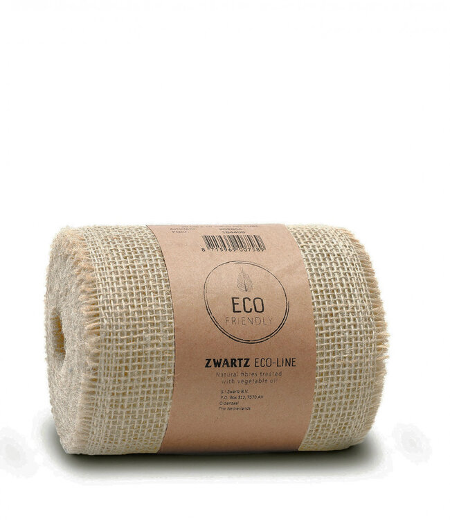 Beige jute lint | Breedte 150 millimeter | Lengte 10 meter   | Per stuk te bestellen