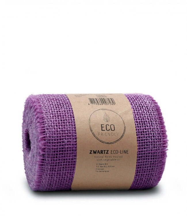 Lavender coloured jute ribbon | Width 150 millimetres | Length 10 metres | Ordered by piece