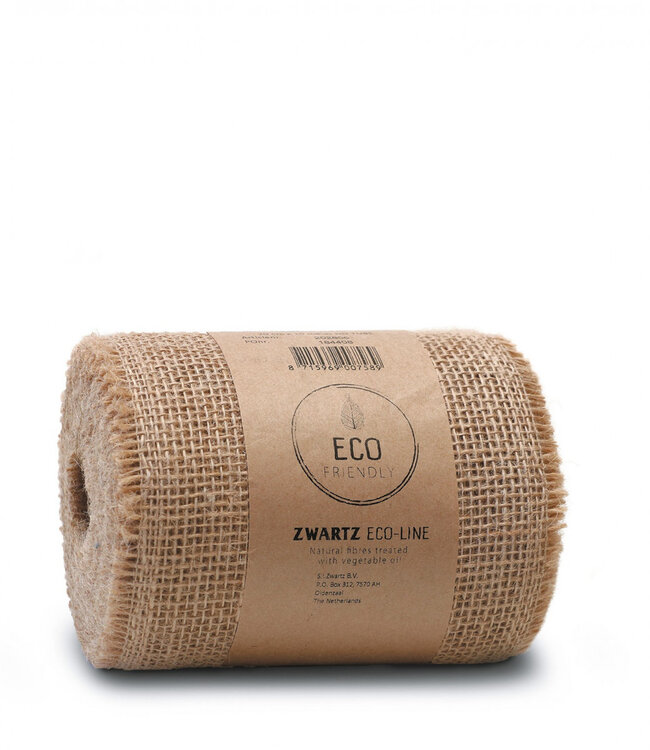 Natural soft jute ribbon | Width 150 millimetres | Length 10 metres | Ordered by piece