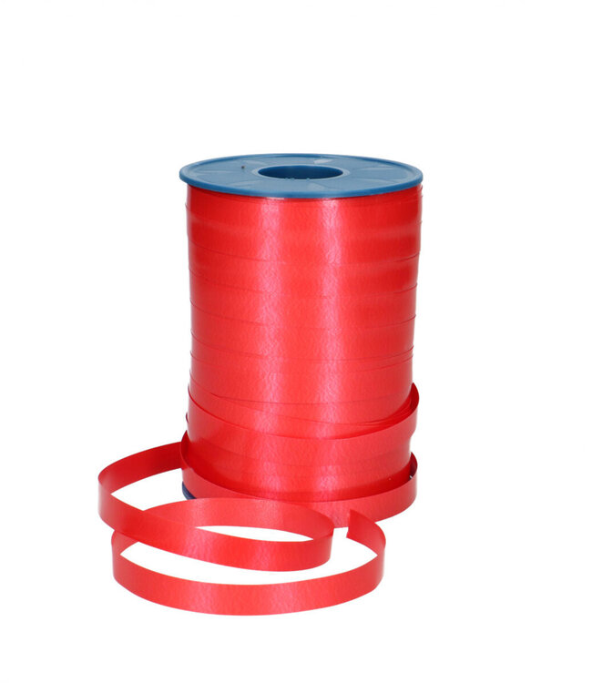 Red curling ribbon | Width 10 millimetres | Length 250 metres | Ordered by piece