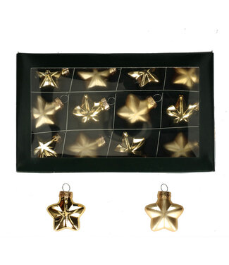 4A Gold baubles Star | 40 millimetres | Per 48 pieces