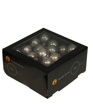 4A Gemengde parelkleurige Kerstballen met draad | Diameter 40 millimeter | Per 36 stuks