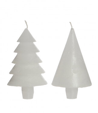 4A Kerst Kaars kerstboom d07*12cm | Per 6 stuks