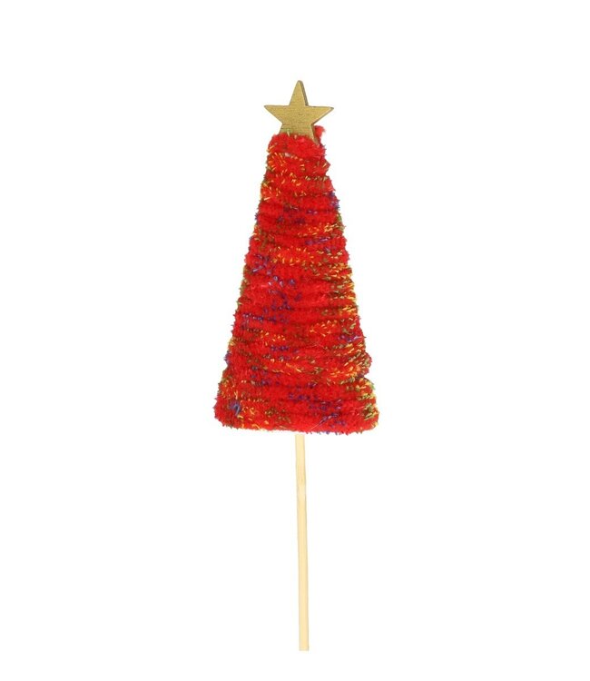 Kerst bijsteker 50cm Deco boom Barabel 11cm ( x 25 )