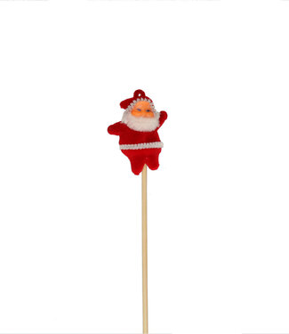 4A Kerst bijsteker 50cm Kerstman 5cm ( x 25 )