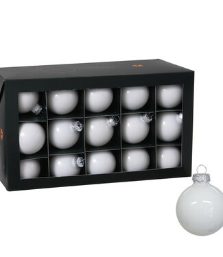 4A Parelwitte Kerstballen | Diameter 60 millimeter | Per 30 stuks