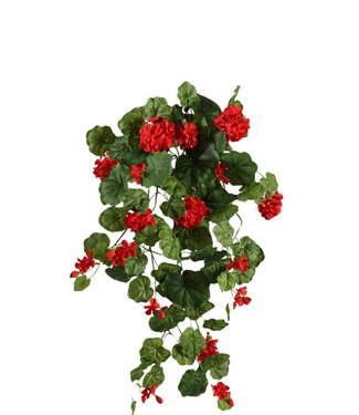 4A Kunstplanten Geranium Busch 80cm  | Per stuk