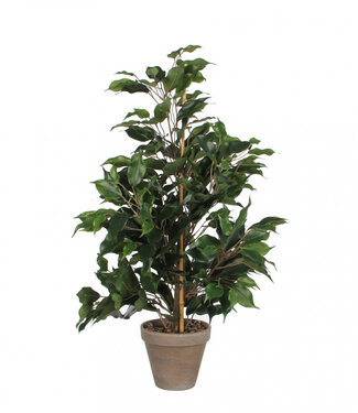 4A Groene kunstplant pot Ficus exotica | Min. diameter 13 centimeter max. diameter 40 centimeter | Hoogte 65 centimeter | Per 6 stuks