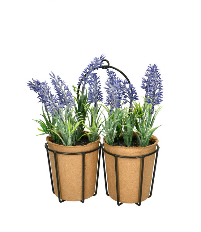 Kunstplanten Pot Lavendel d22*16cm | Per 12 stuks te bestellen