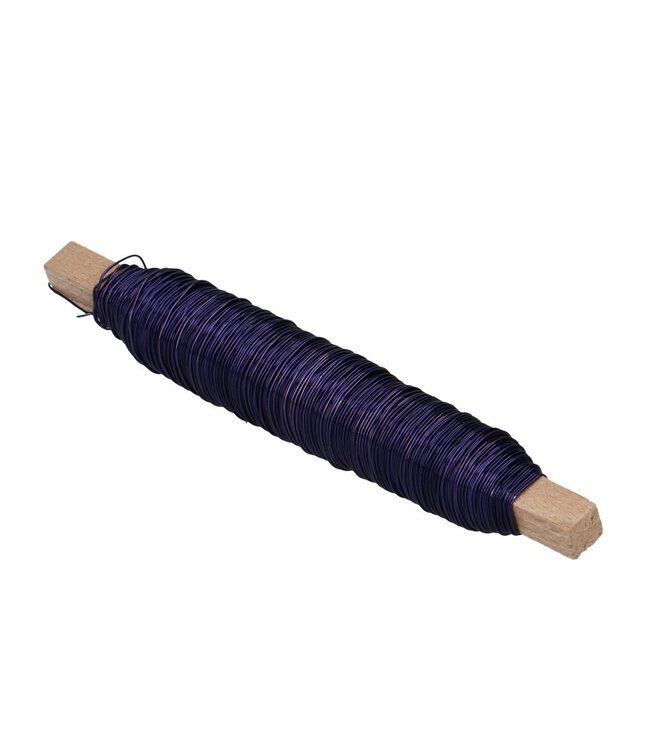 Lilac-coloured lacquered copper wire | Thickness 0.5 millimetres | Weight 100 grams | Ordered by piece