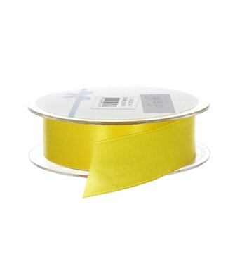 4A Yellow satin ribbon | Width 25 millimetres | Length 25 metres | Per piece