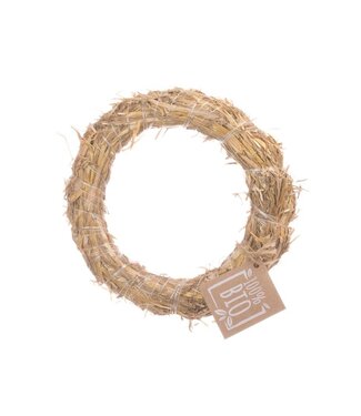 LDD Natural straw wreaths BIO | Diameter 25 centimetres | Per 10 pieces