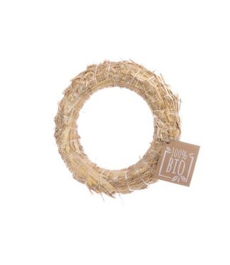 LDD Natural straw wreaths BIO | Diameter 20 centimetres | Per 10 pieces