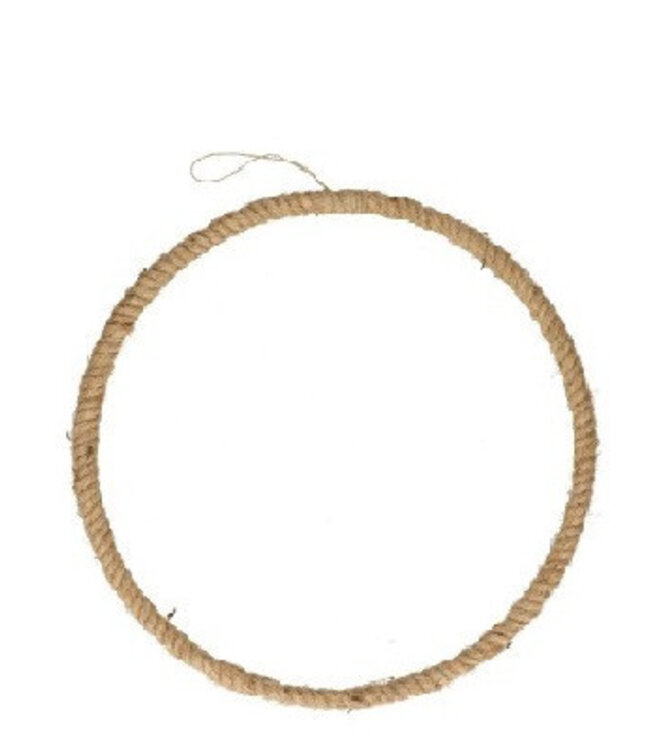 Decorative pendant or wreath with rope | Diameter 25 centimetres | Ordered by 12 pieces