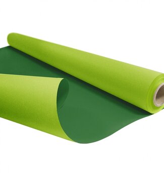 4A Rouleau de papier vert pomme vert foncé Duo | Largeur 80 centimètres | Longueur 40 mètres | Poids de la feuille 60 grammes | Par pièce