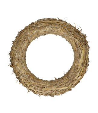 4A Natural straw wreaths | Diameter 25 centimetres | Per 10 pieces