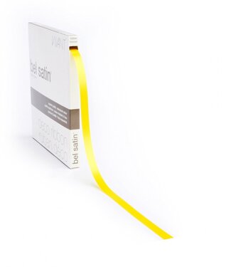 4A Yellow satin ribbon | Width 10 millimetres | Length 100 metres | Per piece