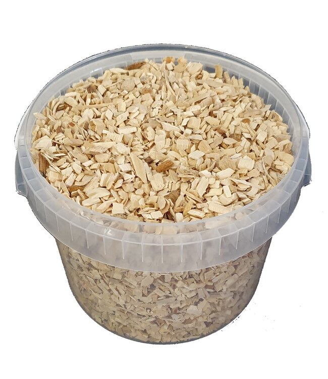 Wood chips natural | Bucket capacity 3 litres | Order by bucket