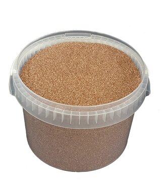 QC Copper-coloured quartz sand | bucket capacity 3 litres | each