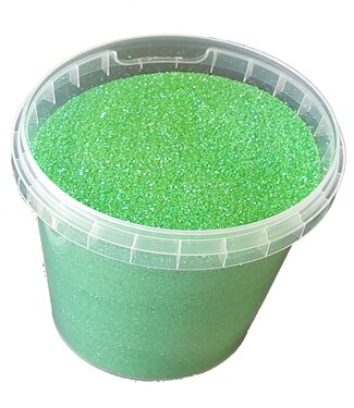 QC Emmer glitters iriserend groen | Gewicht 400 gram | Per emmer