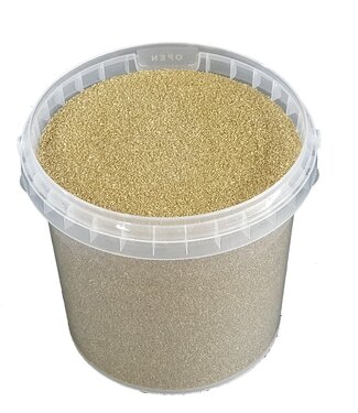 QC Gold quartz sand | Bucket capacity 1 litre | Per 6 pieces