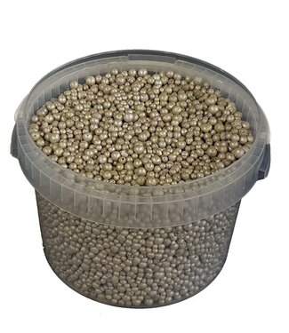 QC Perles de terre cuite beige | Capacité du seau 10 litres | Par seau