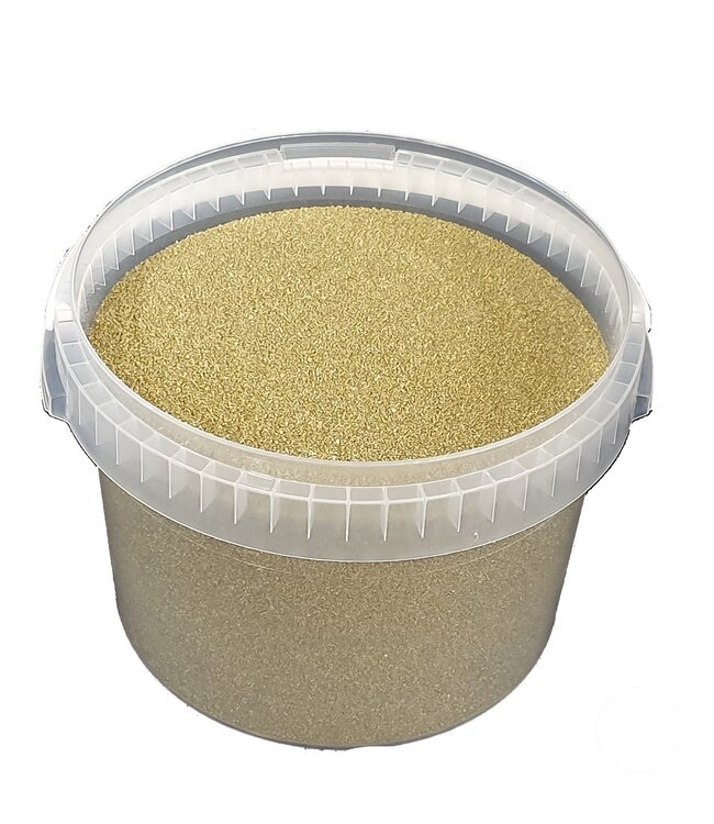 Gold quartz sand | Bucket capacity 3 litres | Order by bucket