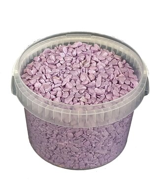 QC Pierres décoratives de couleur lilas | Capacité du seau 3 litres | Unité