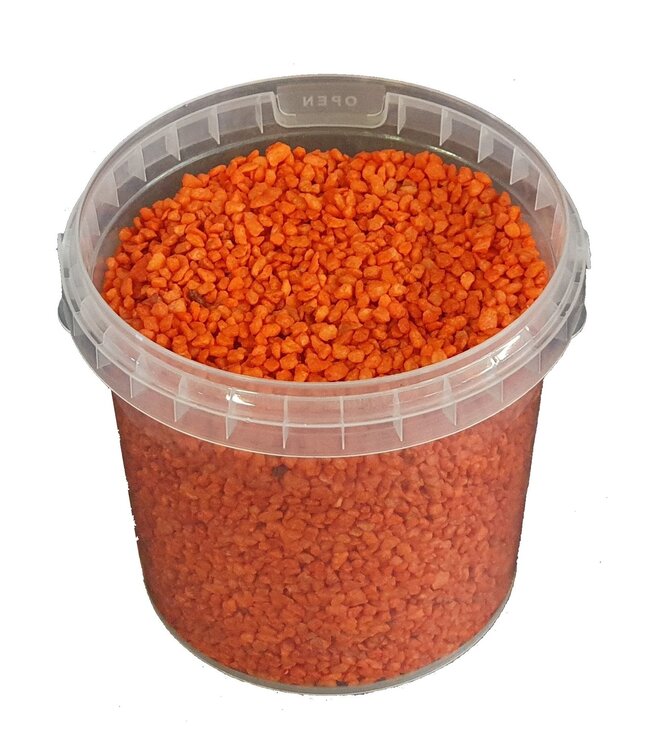 Terracotta-coloured granules | Bucket capacity 1 litre | Order per 6 buckets