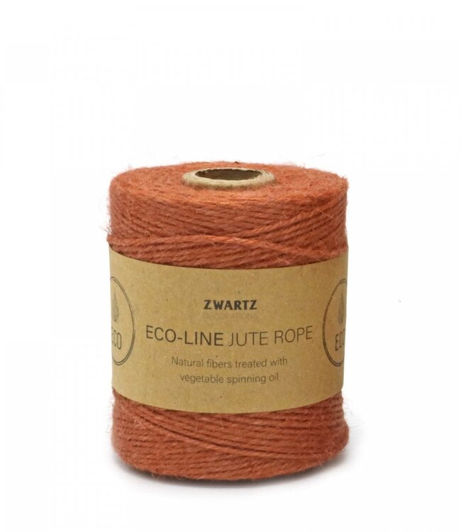 Fil de jute de couleur terre cuite | Diamètre 3 millimètres | Longueur 160 mètres | Disponible sur commande à l'unité