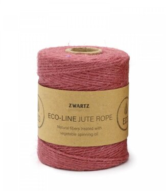 4A Fil de jute rose clair | Diamètre 3 millimètres | Longueur 160 mètres | Unité