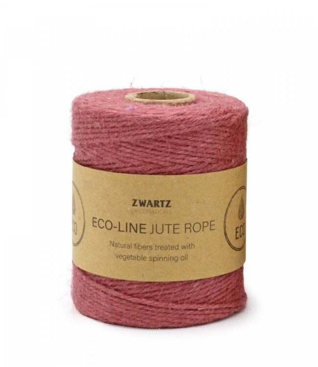 Fil de jute rose clair | Diamètre 3 millimètres | Longueur 160 mètres | Disponible à l'unité