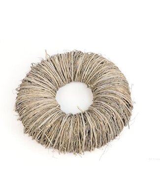 4A Light natural Mactan grass wreath | Diameter 45 centimetres | Per piece