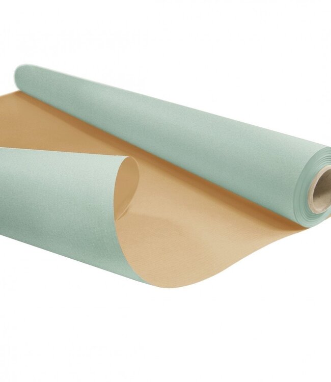 Roll blue brown paper Duo | Width 80 centimetres | Length 40 metres | Sheet weight 60 grams | Order per roll