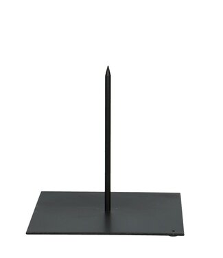 4A Black metal stand | Foot 18 x 18 centimetres | Length of pin 18 centimetres | each