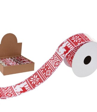 4A Kerst Lint kerstdeco 4cm 270cm | Per 32 stuks