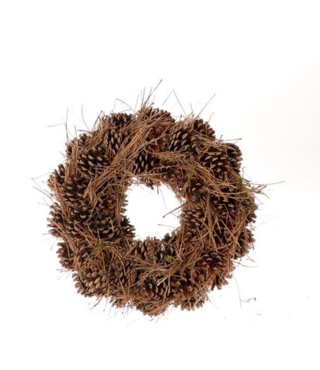 Brown natural Sofia Deco wreath | Diameter 40 centimetres | Ordered by piece