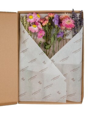 ME Trockenblumen-Blumen im Briefkasten 30cm-Rosa | Pro 5 Stück