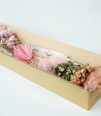 ME Dried Flowers Mix Box Pink & White | Per 10 pieces