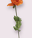 Orange poppy silk flower | Length 80 centimetres | Ordered by piece