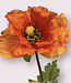 Orange poppy silk flower | Length 80 centimetres | Ordered by piece