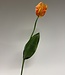 Oranje tulp zijden bloem | Lengte 64 centimeter | Per stuk te bestellen