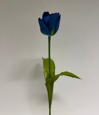 Silk Flowers by JJ tulp | blauw | 53 centimeter | Per stuk