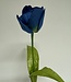 Blauwe tulp zijden bloem | Lengte 53 centimeter | Per stuk te bestellen