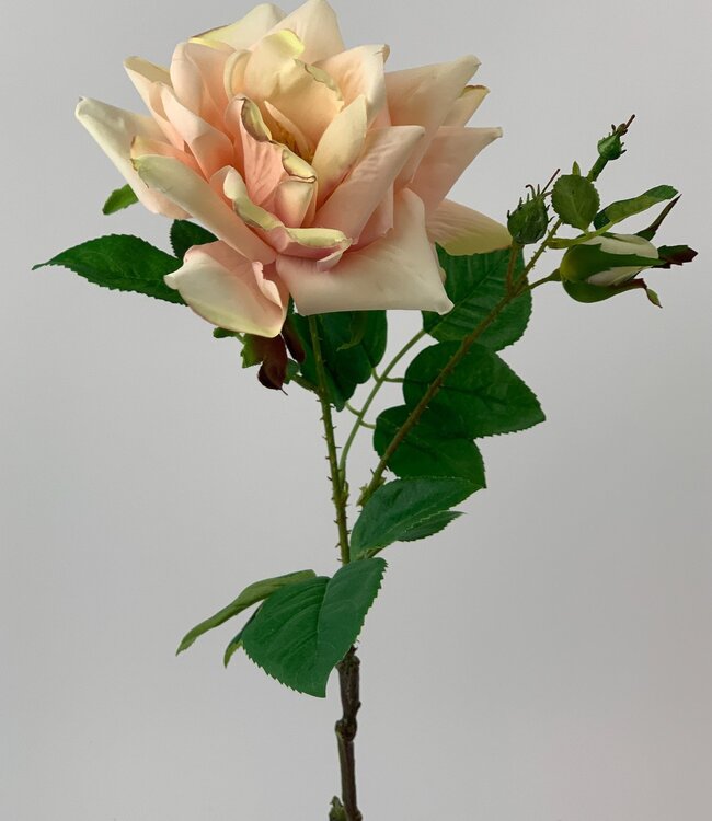 Pink rose silk flower | Length 52 centimetres | Ordered by piece