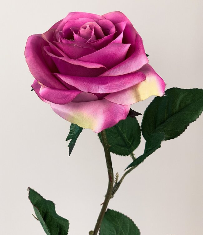 Pink rose silk flower | Length 66 centimetres | Ordered by piece