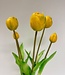 Yellow bunch of tulips silk flowers | Length 45 centimetres | Order 5 pieces