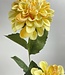 Yellow dahlia silk flower | Length 65 centimetres | Ordered by piece