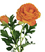 Orange ranunculus silk flower | Length 40 centimetres | Ordered by piece